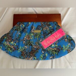 NWT Lilly Pulitzer blue clutch